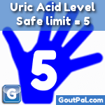 Uric Acid Level 5 Safe